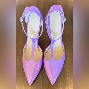 Purple T Strap Stilettos. Absolutely gorgeous.